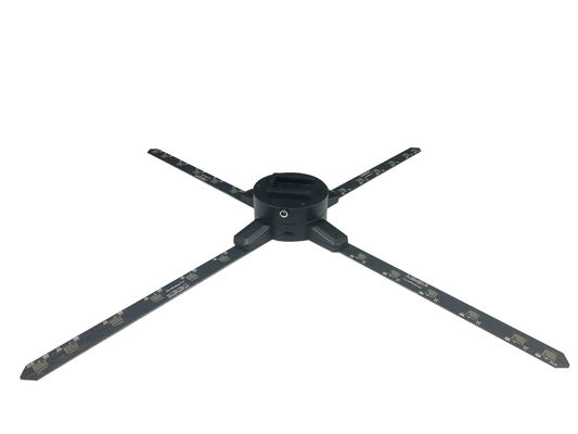 4 Blades 65cm 2000cd 3D Advertising Fan With Cover Protection