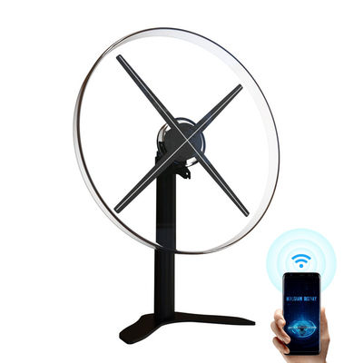 4 Blades 65cm 2000cd 3D Advertising Fan With Cover Protection